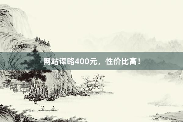 网站谋略400元,性价比高!